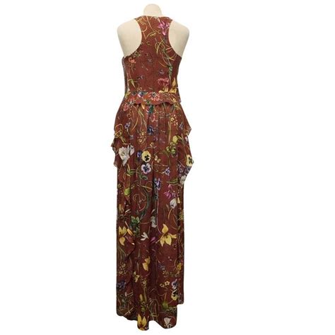 gucci purple sleeveless maxi dress|Gucci maxi dress floral.